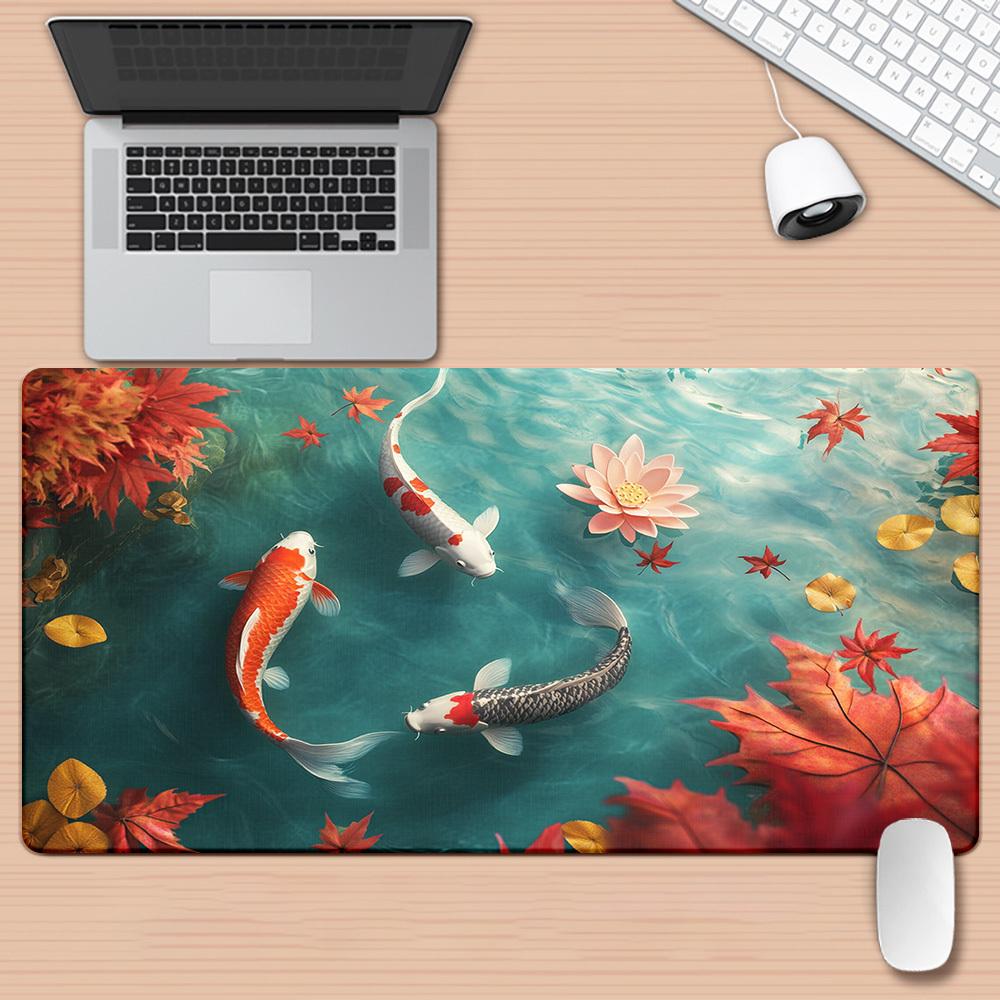 Zen Koi Fish Iron Art Desk Mat - огляд і ціна Zen Gaming Accessories