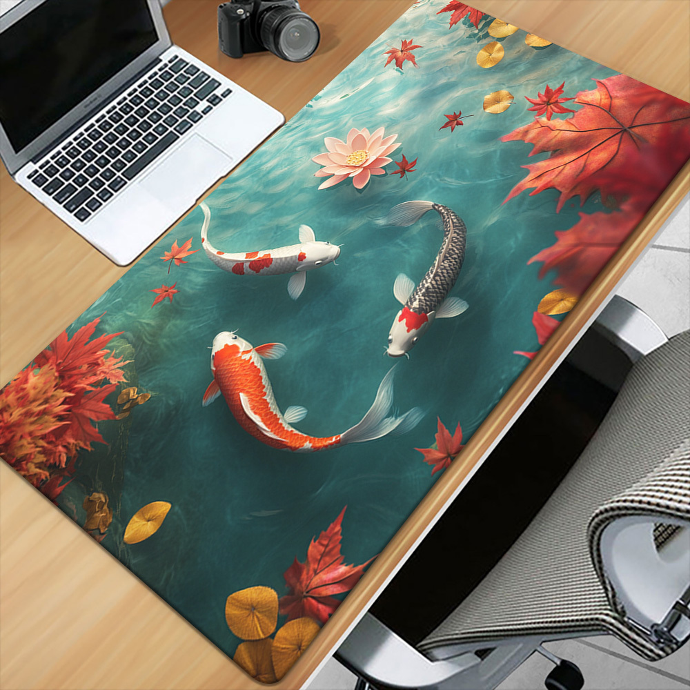 Zen Koi Fish Iron Art Desk Mat - огляд і ціна Zen Gaming Accessories