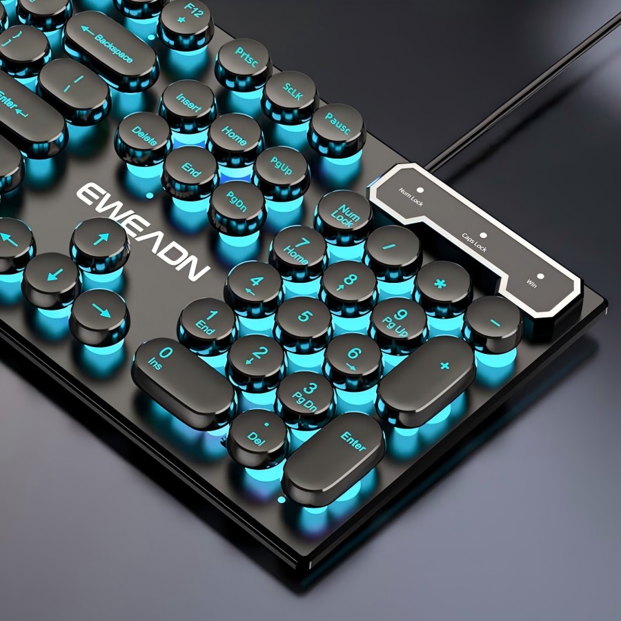 EWEADN Typewriter Gaming Keybo - огляд і ціна Gaming Accessories Keyboards