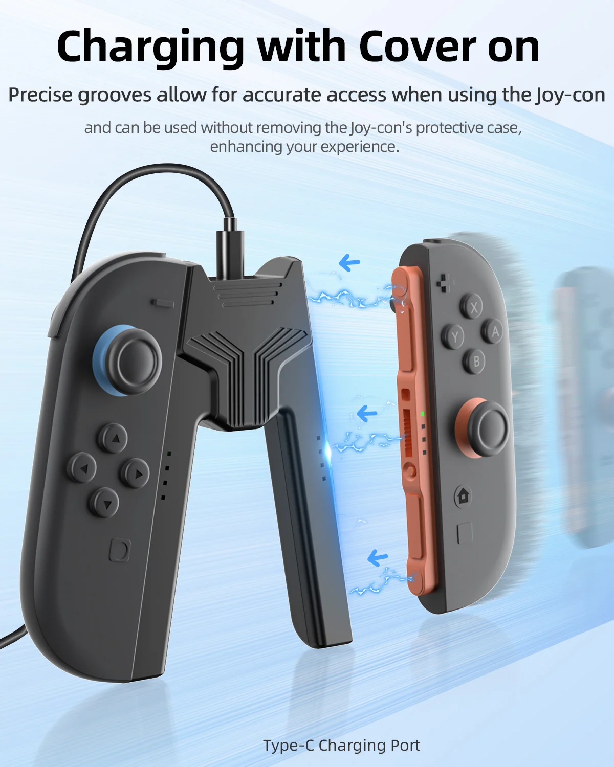 For Switch 2 Charger Grip for  - огляд і ціна Gaming Kit Accessories Nintendo Switch