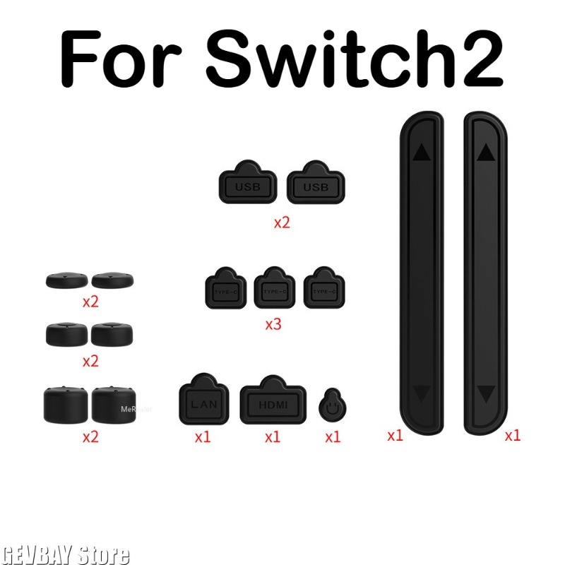 Silicone Dust Proof Port Plugs - огляд і ціна Gaming Kit Accessories Nintendo Switch