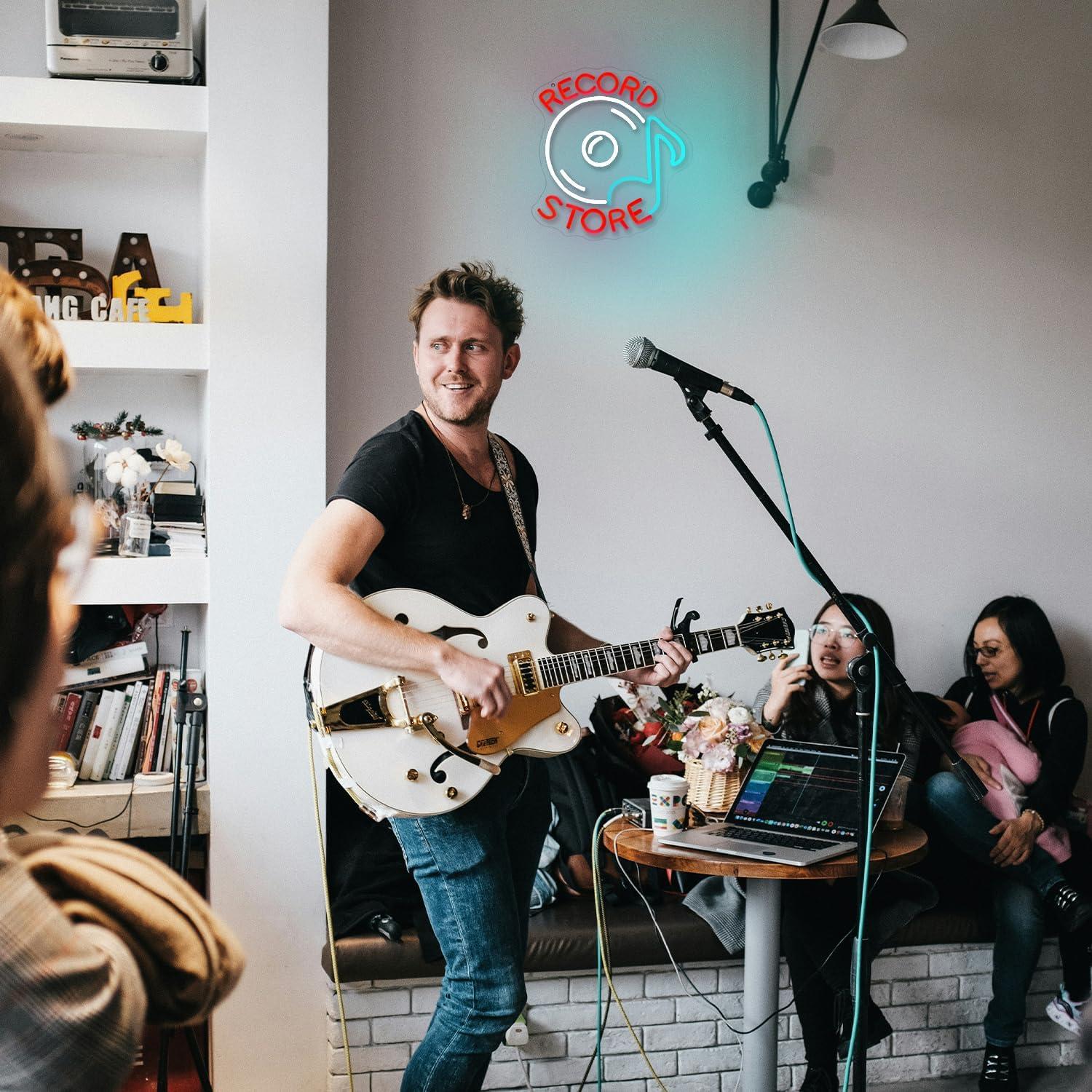 Record Store Neon Sign Music N - огляд і ціна Gaming Accessories Store
