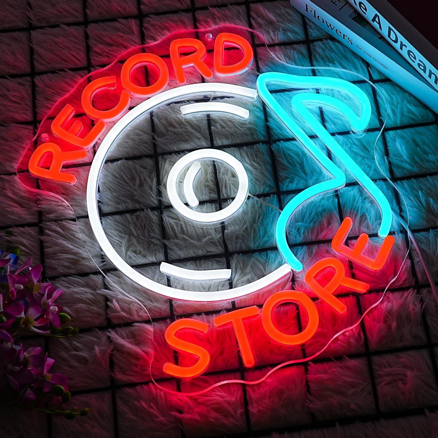 Record Store Neon Sign Music N - огляд і ціна Gaming Accessories Store